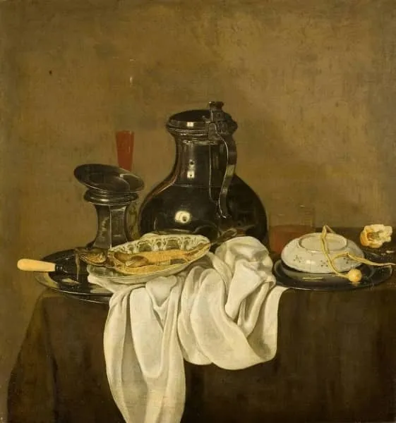 Still Life circa 1640, by Jan Treck, oil, 1640