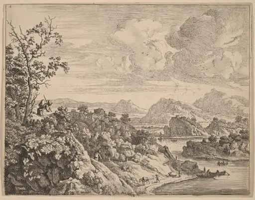 View of the River Rhine, by Jan van Aken