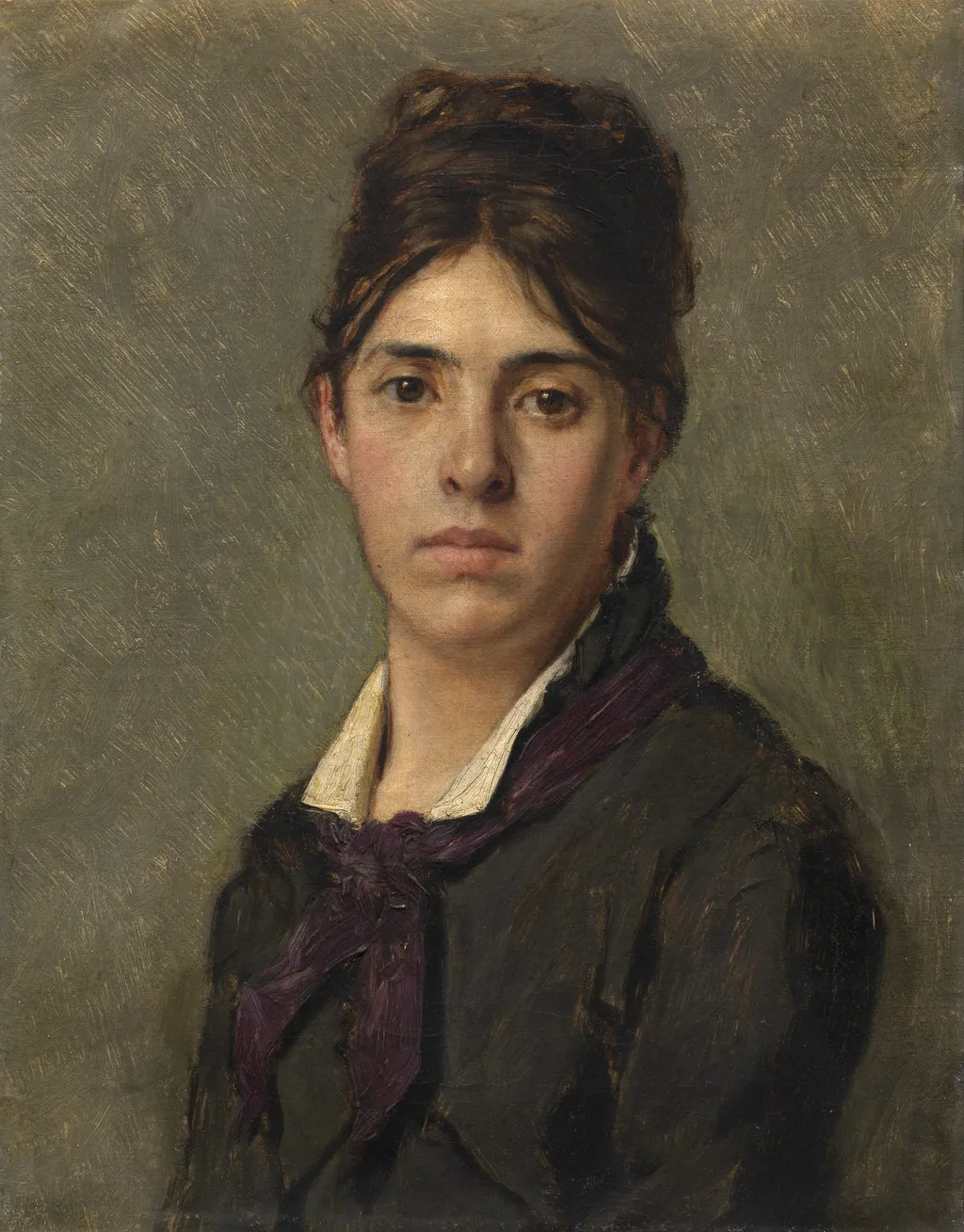 Henriette Van Beers, the Artist's Sister, by Jan van Beers, oil, 1875