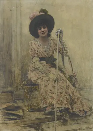 Portrait of Sarah Bernhardt, by Jan van Beers