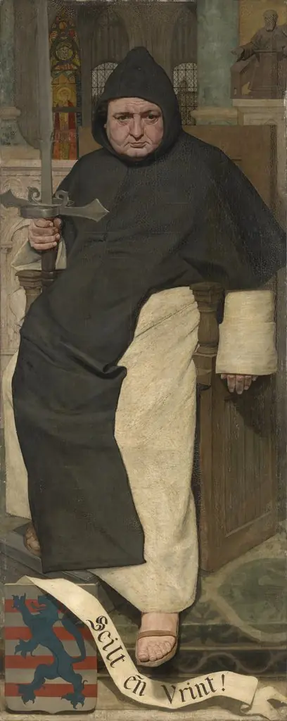 Willem van Saeftinghe, Lay Brother of Ter Doest Abbey, by Jan van Beers
