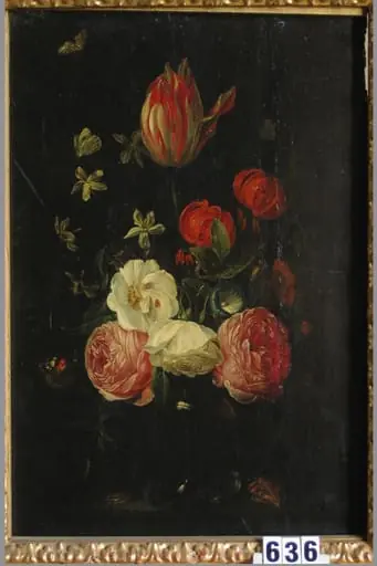 Buchet de trandafiri (în registrul inventar: Flori cu trandafiri), by Jan van cel Bătrîn Kessel