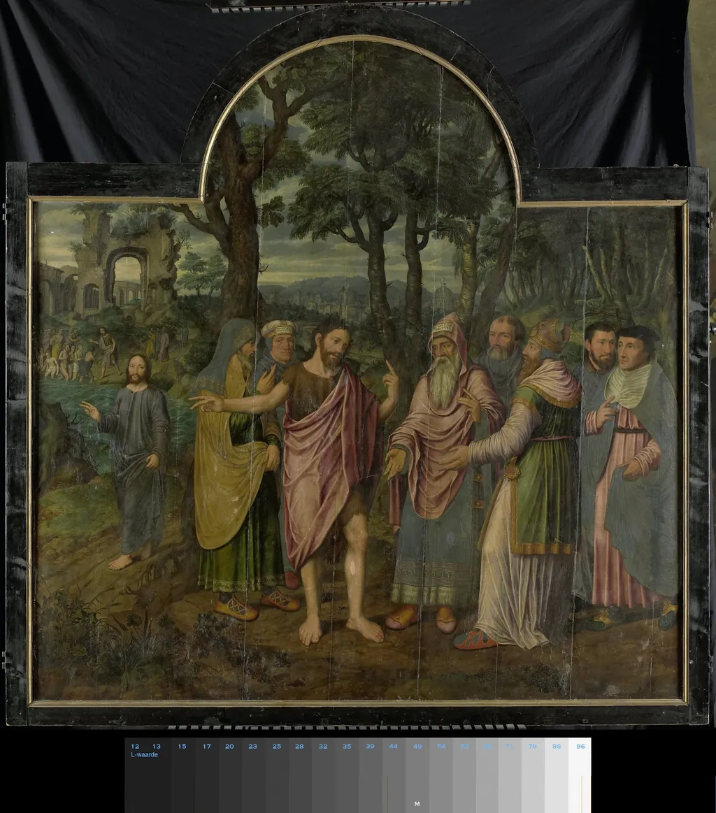Triptych with Scenes from the Life of St John the Baptist, by Jan van Coninxloo, unspecified