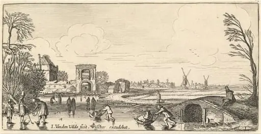 Winter Landscape, by Jan van de Velde