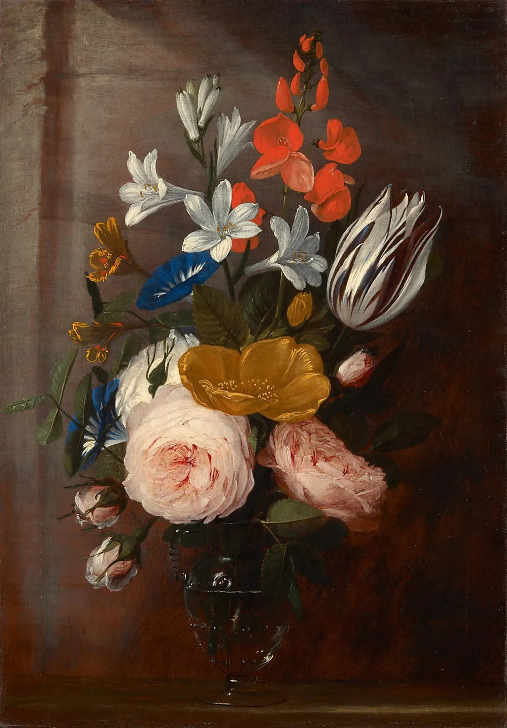 Bouquet of Flowers, by Jan van den Hecke, unspecified, 1650