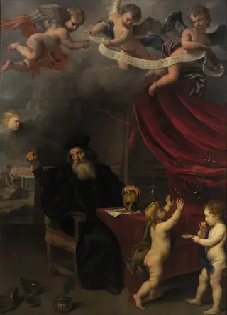 Allegory of transience, by Jan van den Hoecke, 1638
