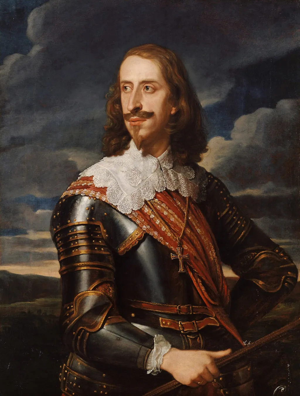 Archduke Leopold Wilhelm in armor (1614-1662), by Jan van den Hoecke, oil, 1642
