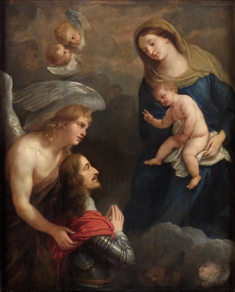 Archduke Leopold Wilhelm in prayer before the Madonna, by Jan van den Hoecke