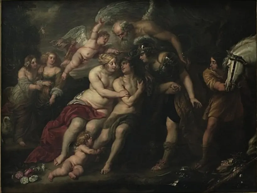 Hercules between Vice and Virtue, by Jan van den Hoecke