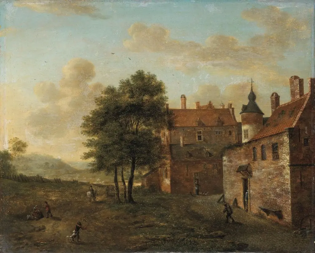 A country home, by Jan van der Heyden