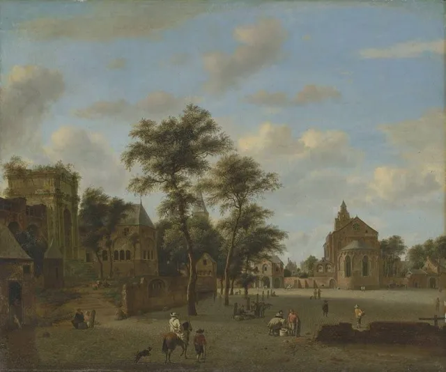 A Square with Four Cologne Churches