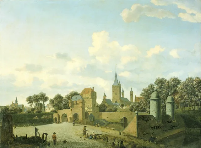 The church of St. Severin in Cologne in a fantasy setting