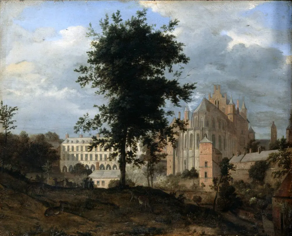 The Old Palace in Brussels, by Jan van der Heyden