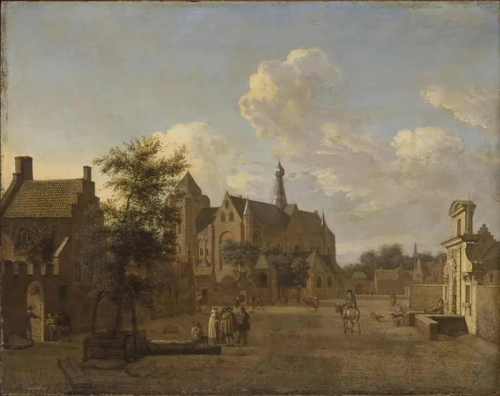 View of Veere, Zeeland, by Jan van der Heyden