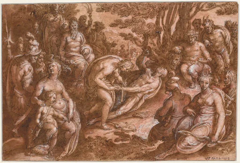The Flaying of Marsyas, by Jan van der Straet, called Johannes Stradanus, 1588