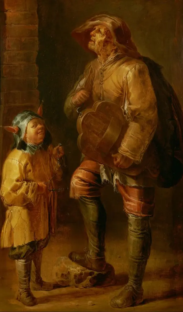 Begging musicians, by Jan van der Venne