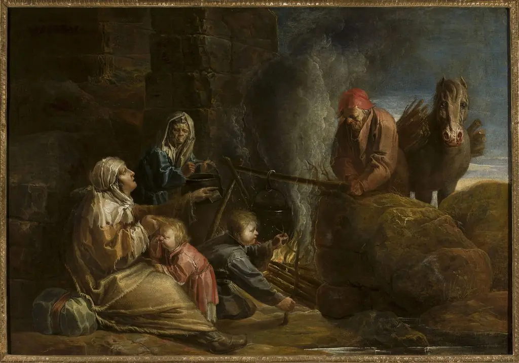 Gypsy camp, by Jan van der Venne