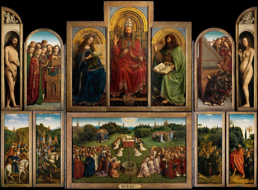 Ghent Altarpiece, by Jan van Eyck, oil, 1432
