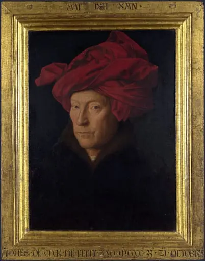 Portrait of a man in a turban (self-portrait?)