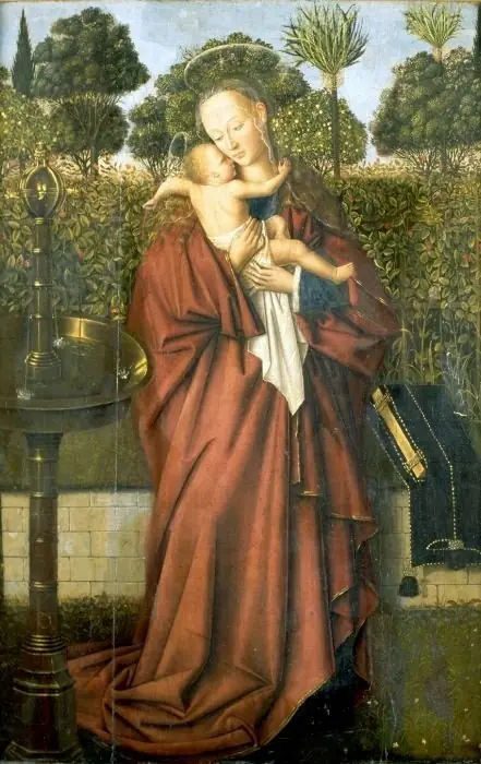 Virgin at the fountain, by Jan van Eyck
