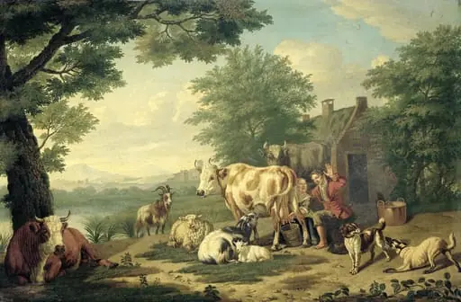 Milking Time, by Jan van Gool