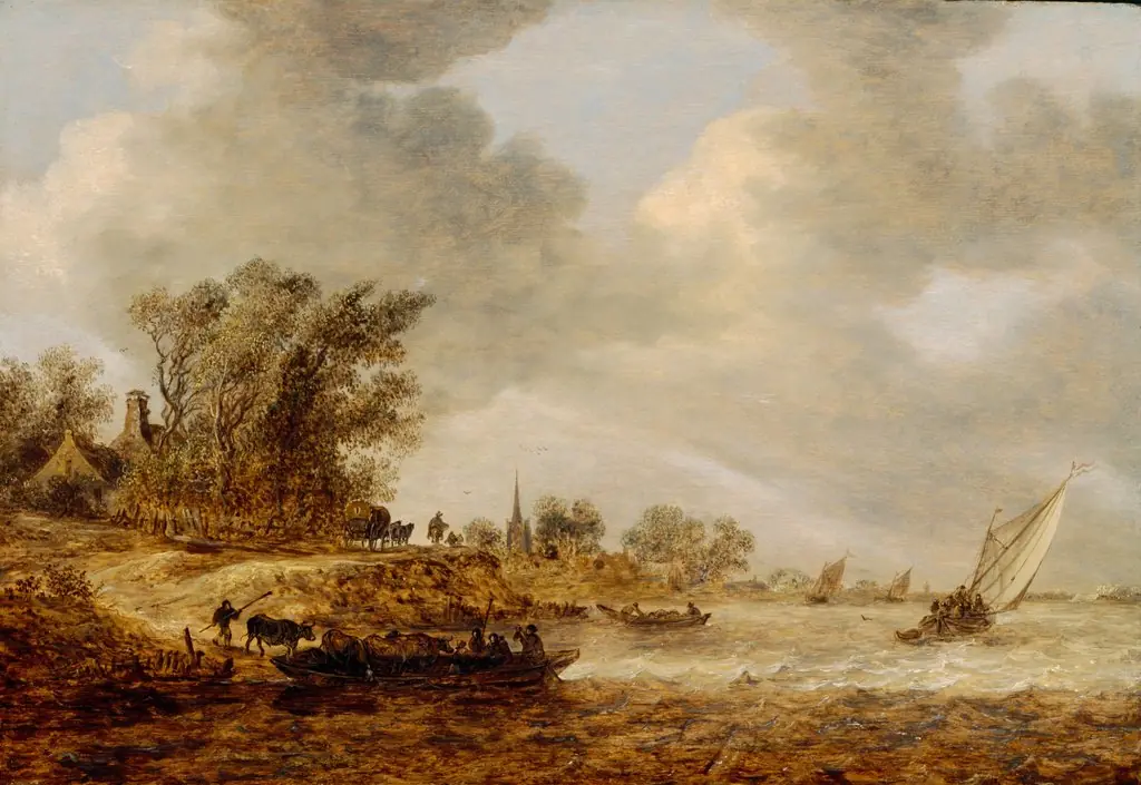 A Windy Day, by Jan van Goyen, 1651