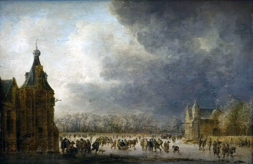 At the Rink, by Jan van Goyen