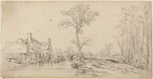 Cottage by a River, by Jan van Goyen