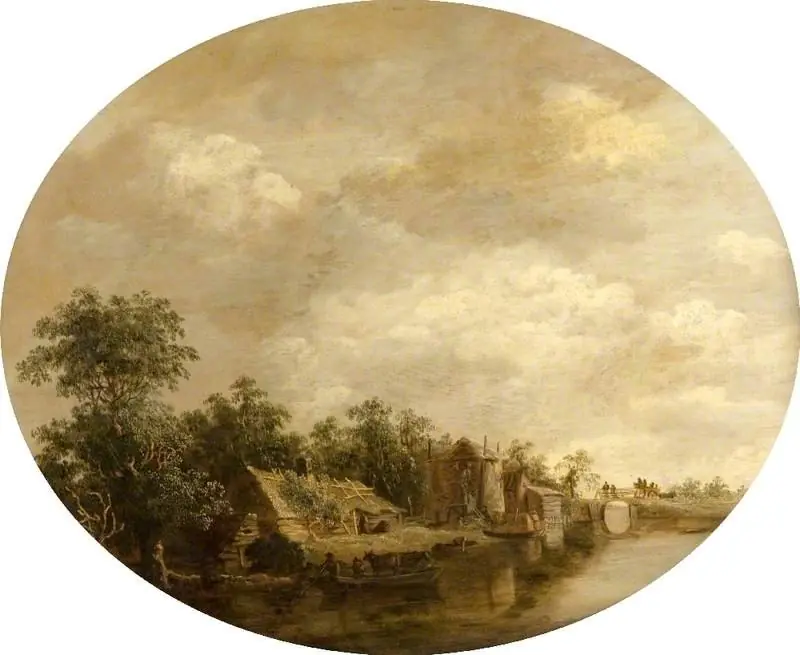 Cottages by a Canal, by Jan van Goyen