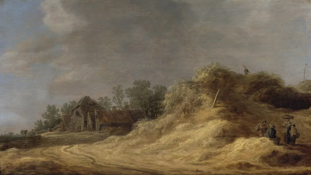 Dunelandscape, by Jan van Goyen, oil, 1629