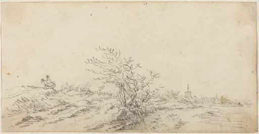 Horseman among the Dunes, by Jan van Goyen