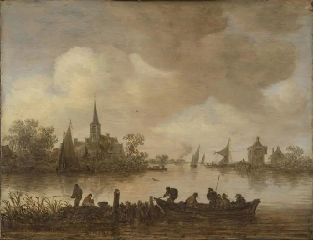 Landscape with a Canal, by Jan van Goyen