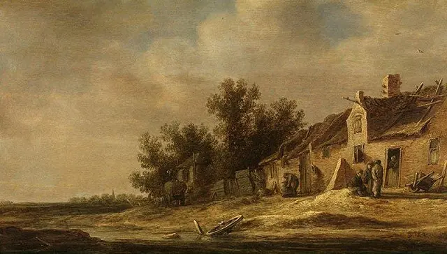 Landscape with Farmhouse, by Jan van Goyen