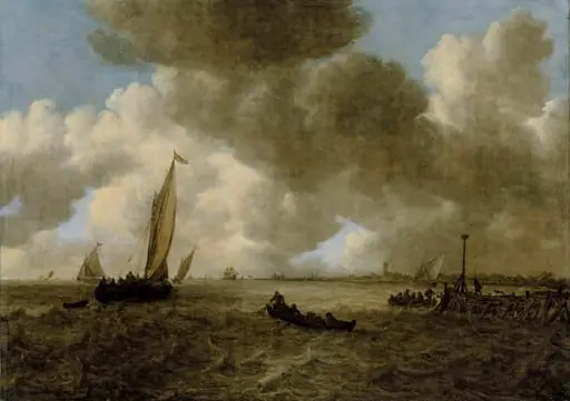 Myrskyinen merimaisema, by Jan van Goyen