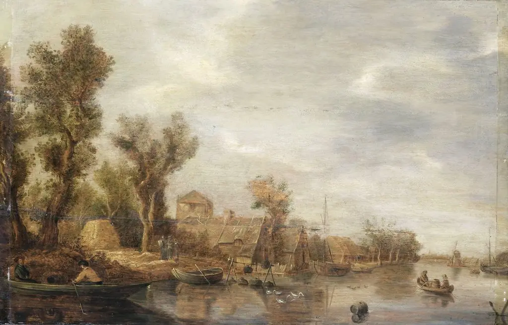 River view, by Jan van Goyen