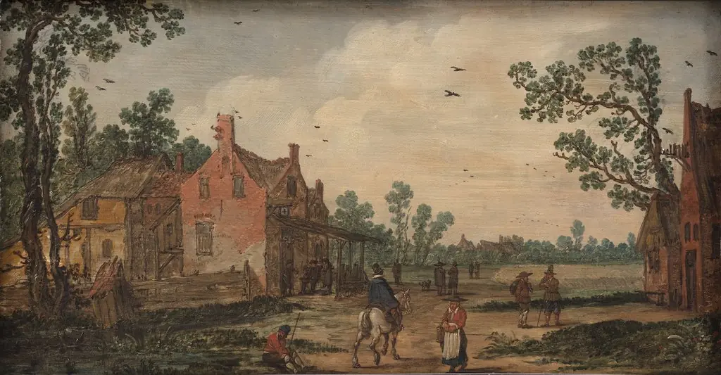 Summer at the "Lily" Tavern, by Jan van Goyen