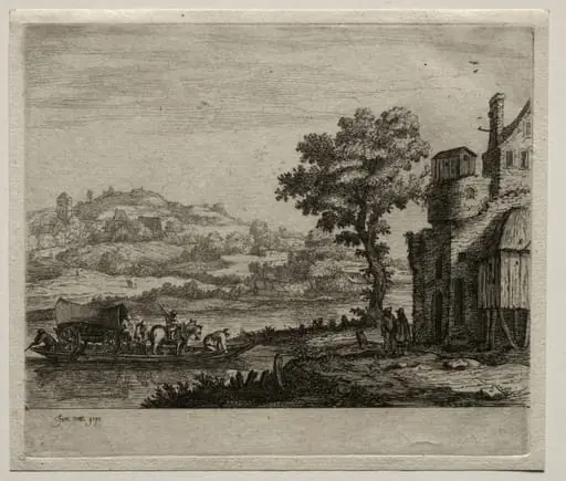 The Ferry Boat, by Jan van Goyen