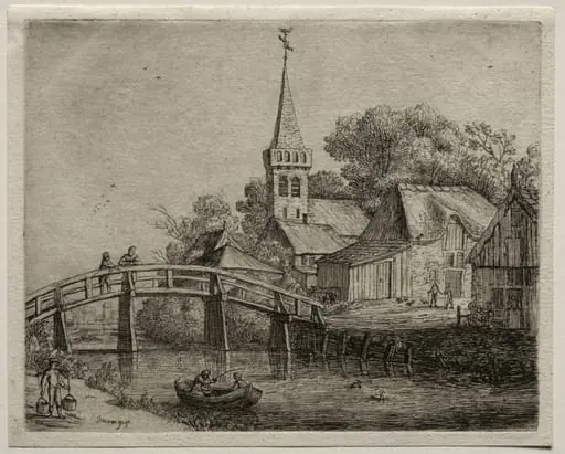 The Wooden Bridge, by Jan van Goyen