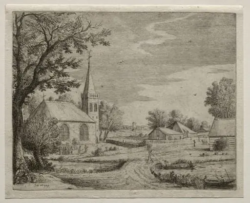 Village Church, by Jan van Goyen