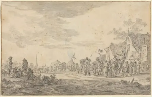 Village Fair, by Jan van Goyen