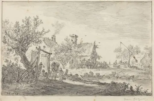 Wayside Inn, by Jan van Goyen
