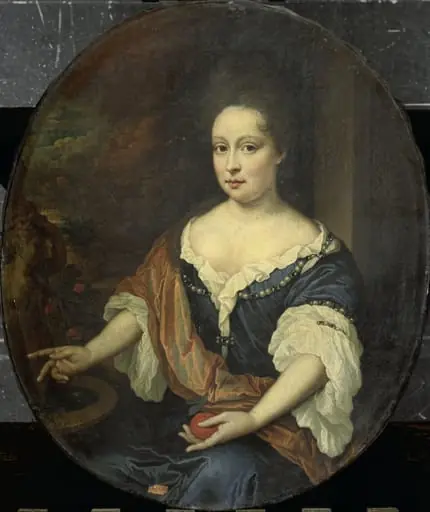 Judith Allijn (d 1702), Wife of Harmen Lijnslager, by Jan van Haensbergen