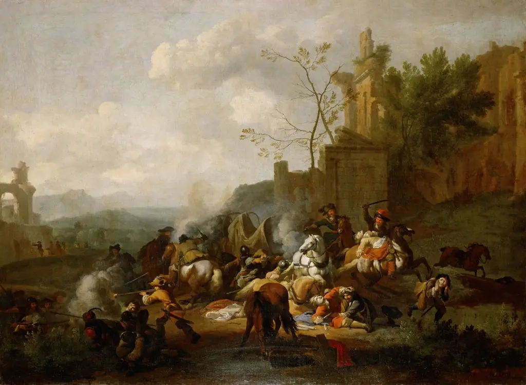 Reiterüberfall, by Jan van Huchtenburgh