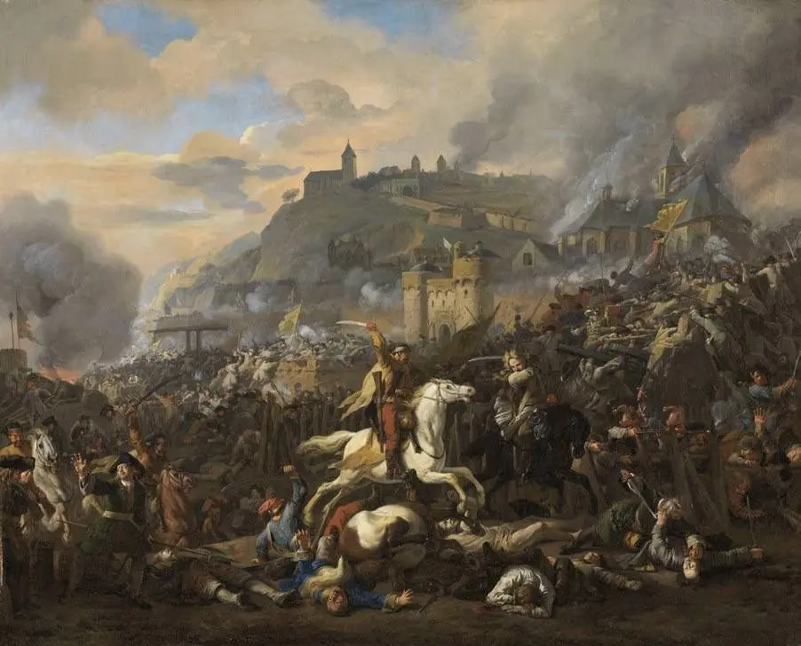 Storming of a fortified city, by Jan van Huchtenburgh