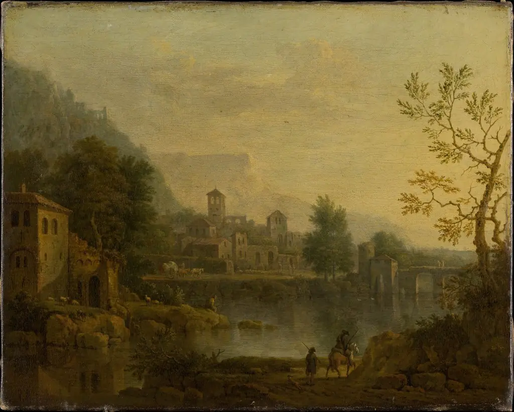 Italian Landscape, by Jan van Huysum