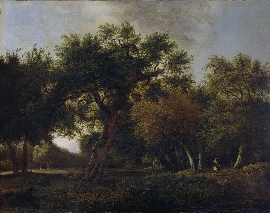 View in the Woods, by Jan van Kessel, unspecified, 1670