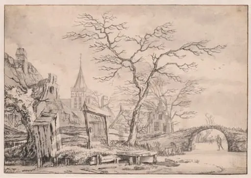 Winter Landscape with Skater, by Jan van Kessel