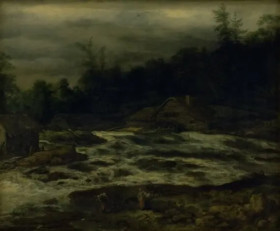 Mountain Scenery with Waterfall, by Jan van Kessel the Elder