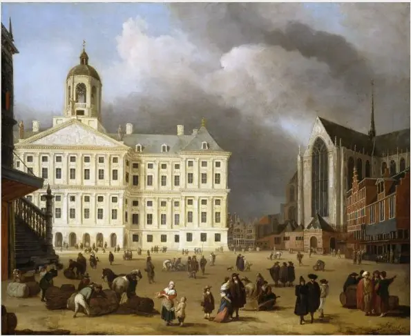 The Dam at Amsterdam, by Jan van Kessel the Elder