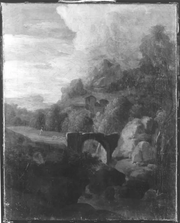 Felsenlandschaft, by Jan van Nickelen